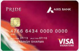 Axis Bank Pride Signature Credit Card - is Among the Top 10 Best Credit Card for fuel